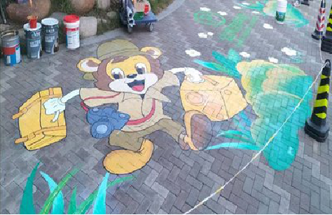 略阳夏季画地面彩绘会遇到的问题